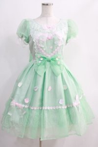 Angelic Pretty / Happiness Easterワンピース Free ミント H-24-10-26-1011-AP-OP-NS-ZH