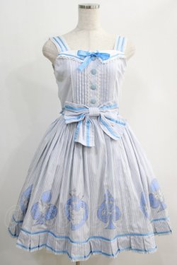 画像1: Angelic Pretty / グリッタートランプジャンパースカート Free サックス H-24-10-26-1014-AP-OP-NS-ZH