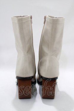 画像3: merry jenny / heart wood heel boots L ベージュ H-24-10-27-1014-LO-SH-KB-ZH