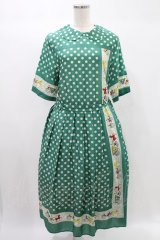 Jane Marple / Polka dots parade Colette dress M グリーン H-24-10-27-014-JM-OP-SK-ZT1029H