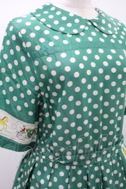 画像4: Jane Marple / Polka dots parade Colette dress M グリーン H-24-10-27-014-JM-OP-SK-ZT069