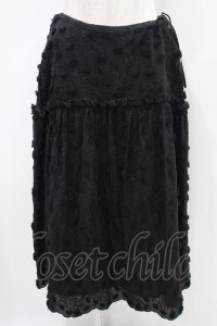 Jane Marple / Cut flower lace dress skirt  ブラック H-24-10-27-022-JM-SK-KB-ZT059