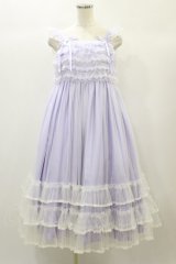 Angelic Pretty / Brilliant Tulleジャンパースカート Free ラベンダー H-24-10-28-077-AP-OP-NS-ZH