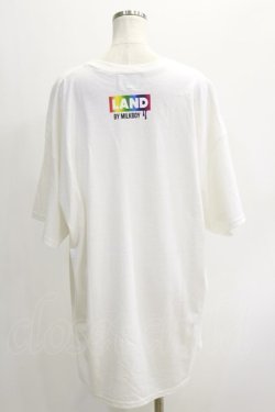 画像2: LAND by MILKBOY / LAND BEAR SPACE RAINBOW TEE 2XL ホワイト H-24-10-30-042-MB-TO-KB-ZT1101H