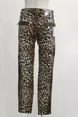 画像2: HYSTERIC GLAMOUR / LEOPARD柄スリムパンツ 28インチ ブラウン H-24-10-30-051-PU-PA-KB-ZH