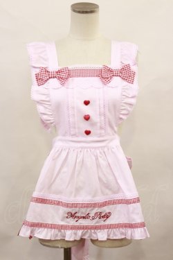 画像1: Angelic Pretty / Fancy Ribbonエプロン Free ピンク H-24-11-01-1026-AP-OP-NS-ZH