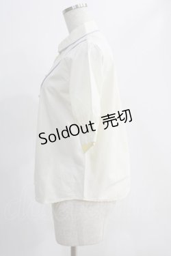 画像2: Fi.n.t / わすれな草刺繍ヨーク切替シャツ Free OFF WHITE H-24-11-01-074-CA-BL-NS-ZH