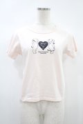 Honey Cinnamon / cupid&devil Tシャツ Free ピンク H-24-11-02-051-LO-TS-NS-ZH