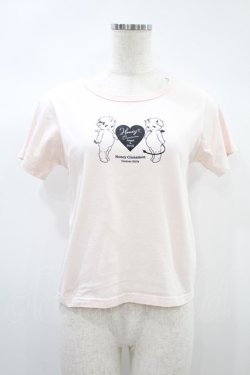 画像1: Honey Cinnamon / cupid&devil Tシャツ Free ピンク H-24-11-02-051-LO-TS-NS-ZH