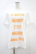 MILKBOY / MAISON TEE S 白 H-24-11-02-1047-MB-TO-KB-ZT215