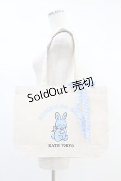 画像1: Katie / OH-BABY canvas tote  BUNNY H-24-11-02-1013-LO-BG-KB-ZH