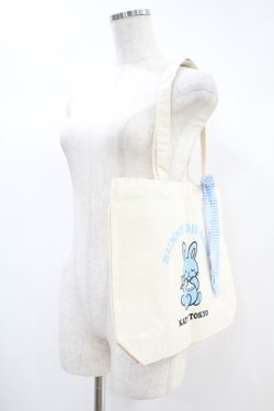 画像2: Katie / OH-BABY canvas tote  BUNNY H-24-11-02-1013-LO-BG-KB-ZH