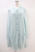 Katie / FLUFFY long cardigan  サックス H-24-11-02-1027-LO-TO-KB-ZH