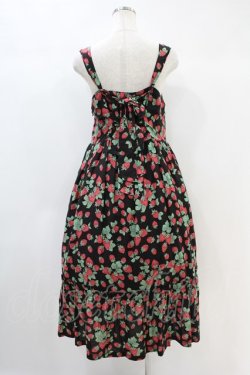 画像2: Jane Marple / Strawberry garden Strap dress  ブラック H-24-11-02-1029-JM-OP-KB-ZT215