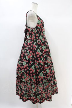 画像3: Jane Marple / Strawberry garden Strap dress  ブラック H-24-11-02-1029-JM-OP-KB-ZT215