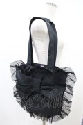 Angelic Pretty / Elegant NightieワンピースSetのトートバッグ  ブラック H-24-11-03-1014-AP-BG-NS-ZH