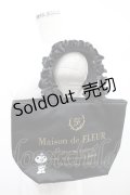 Maison de FLEUR / クロミ フリルハンドルトート  ブラック H-24-11-03-1022-LO-BG-NS-ZH