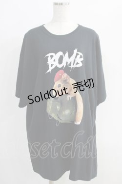 画像1: MILKBOY / モルモットTEE 2XL ブラック H-24-11-04-045-MB-TO-KB-ZH