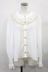 Angelic Pretty / Angelシフォンブラウス Free 白 H-24-11-04-1034-AP-BL-NS-ZH