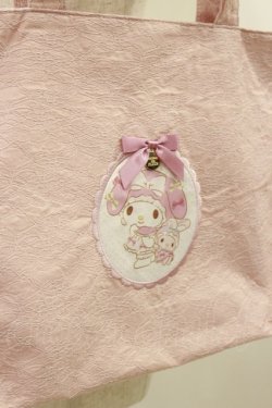 画像2: Maison de FLEUR / My Melody レーストートバッグ  ピンク H-24-11-06-006-LO-BG-NS-ZH