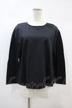 画像1: franche lippee black / バックリボンブラウス M ブラック H-24-11-07-1055-LO-BL-NS-ZH