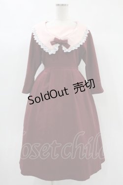 画像1: MILK / ルビーDress  ボルドー×ピンク H-24-11-08-1027-ML-OP-KB-ZH