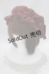 Victorian maiden / ローズレースナイトキャップ  ボルドー H-24-11-08-013-CL-AC-NS-ZH