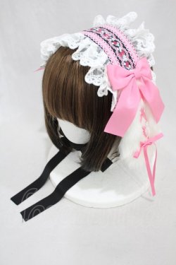 画像1: Royal Princess Alice / Strawberry Sweetsロップイヤーヘッドドレス  ブラック H-24-11-09-1001-LO-AC-NS-ZH