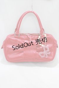 Emily Temple cute / チャーム付おリボンBAG  レッド H-24-11-09-058-ET-BG-KB-ZH