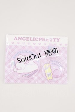 画像1: Angelic Pretty / Fancy Stationery缶バッジSet  ピンク H-24-11-10-1004-AP-AC-NS-ZH