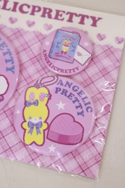 画像3: Angelic Pretty / Fancy Stationery缶バッジSet  ピンク H-24-11-10-1004-AP-AC-NS-ZH