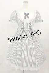 Angelic Pretty / Fancy Stripeワンピース Free ブラック H-24-11-10-1021-AP-OP-NS-ZH