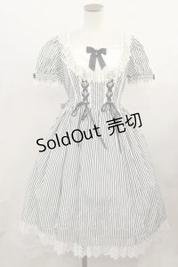 Angelic Pretty / Fancy Stripeワンピース Free ブラック H-24-11-10-1021-AP-OP-NS-ZH