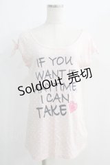 LIZ LISA / プリントTシャツ Free ピンク H-24-11-11-1042-LO-TS-NS-ZH