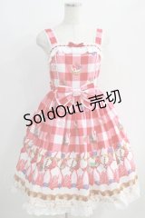 Angelic Pretty / トリプルタルトジャンパースカート Free アカ H-24-11-11-1005-AP-OP-NS-ZH