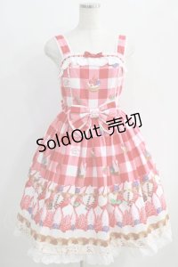 Angelic Pretty / トリプルタルトジャンパースカート Free アカ H-24-11-11-1005-AP-OP-NS-ZH