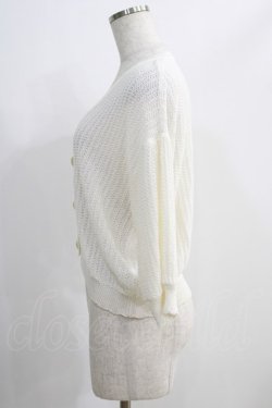 画像2: F&A / 押し花釦透かし編みニットカーディガン Free OFF WHITE H-24-11-11-1052-LO-TO-NS-ZH