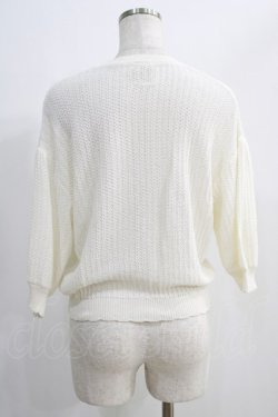 画像3: F&A / 押し花釦透かし編みニットカーディガン Free OFF WHITE H-24-11-11-1052-LO-TO-NS-ZH