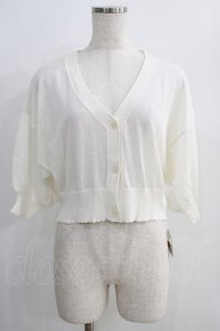 F&A / レーシーカット釦ドルマンニットカーディガン Free OFF WHITE H-24-11-11-1057-LO-TO-NS-ZH