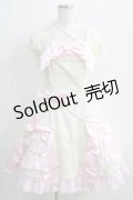 Angelic Pretty / リボンデコレーションワンピース Free オフ H-24-11-11-1002-AP-OP-NS-ZH