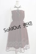 axes femme POETIQUE / ナポレオンデザインロングワンピース M ワイン H-24-11-11-1011-AX-OP-NS-ZH