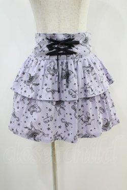 画像1: Candy Stripper / ZODIAC FRILL SKIRT  パープル H-24-11-12-009-PU-SK-KB-ZH