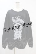 NieR Clothing / プリントSWEAT  XL 黒 H-24-11-12-013-PU-TO-KB-ZH