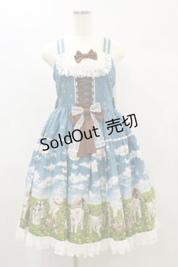 画像1: metamorphose / Dreamy Little Farm フリルジャンパースカート サイズ1（通常サイズ） グリーン系(Green) H-24-11-13-034-ME-OP-NS-ZH