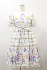 Angelic Pretty / Happy Garlandワンピース Free シロ H-24-11-13-045-AP-OP-NS-ZH