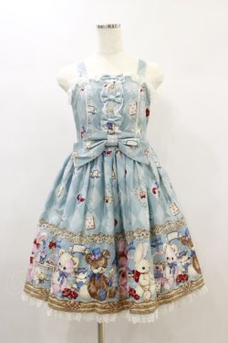 画像1: Angelic Pretty / Wonder Toy ジャンパースカートSet Free サックス H-24-11-13-025-AP-OP-NS-ZH