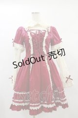 Angelic Pretty / アンティークローズワンピース Free ワイン H-24-11-14-051-AP-OP-NS-ZH