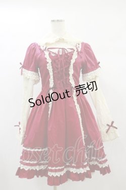 画像1: Angelic Pretty / アンティークローズワンピース Free ワイン H-24-11-14-051-AP-OP-NS-ZH