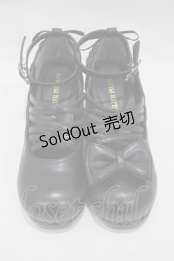 画像1: ATELIER PIERROT / Allure Lace-Up Pumps L ブラック H-24-11-15-1001-EL-SH-KB-ZH