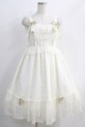 Angelic Pretty / Twinkle Tonightジャンパースカート Free シロ H-24-11-16-037-AP-OP-NS-ZH